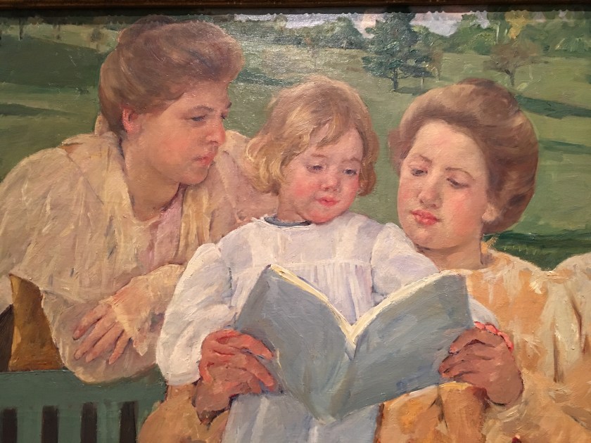 Mary Cassat, "Family Group Reading". Picture taken at Philadelphia Museum of Art.