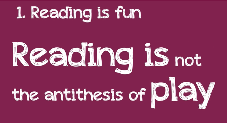 Reading is not he antithesis of play